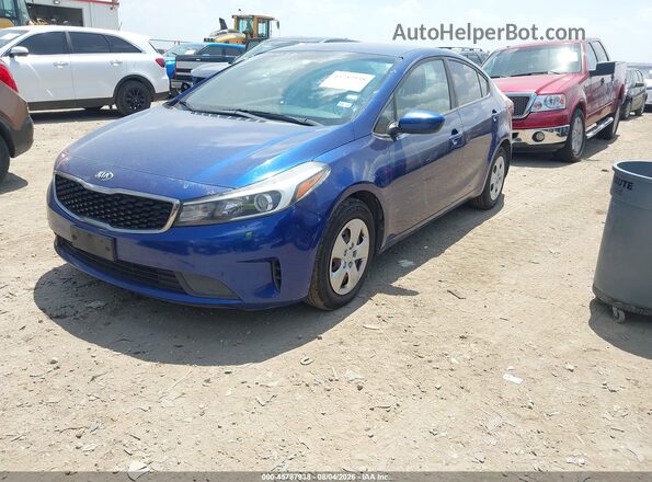 3KPFL4A76JE193963 2018 KIA FORTE Blue Առջևի ձախ երեք քառորդ տեսարան