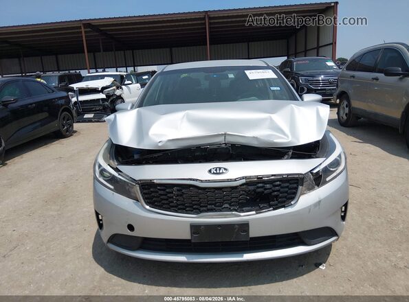 3KPFL4A76JE210616 2018 KIA FORTE Silver Instrument cluster view