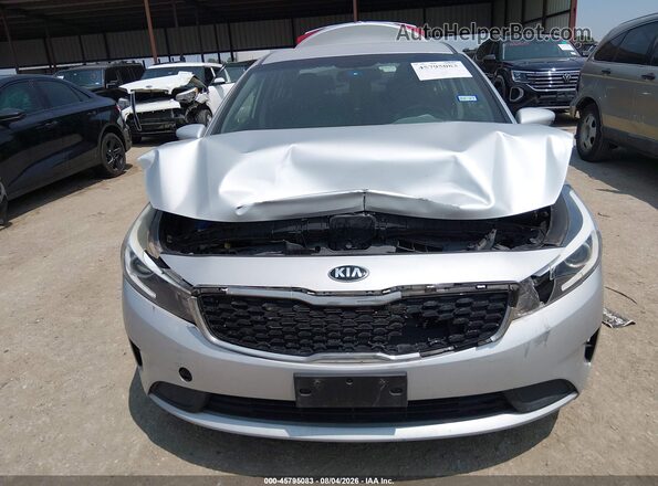 3KPFL4A76JE210616 2018 KIA FORTE Silver Front view