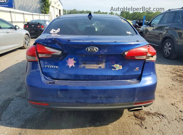 3KPFL4A77HE103567 2017 KIA FORTE Blue Rear view