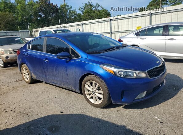 3KPFL4A77HE103567 2017 KIA FORTE Blue Front right