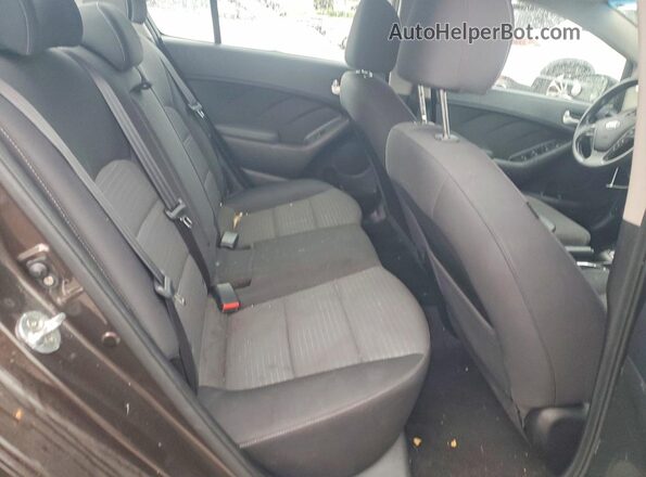 3KPFL4A77HE132907 2017 KIA FORTE Brown Rear seats view