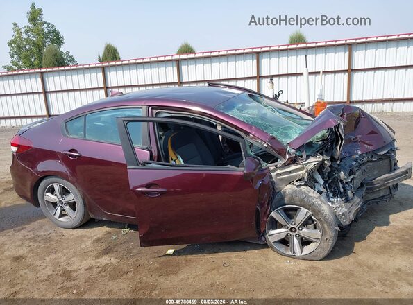 3KPFL4A77JE170675 2018 KIA FORTE Burgundy Սալոնի 360 աստիճան տեսք