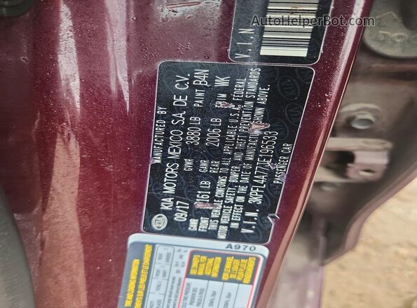 3KPFL4A77JE196533 2018 KIA FORTE Purple Engine compartment view