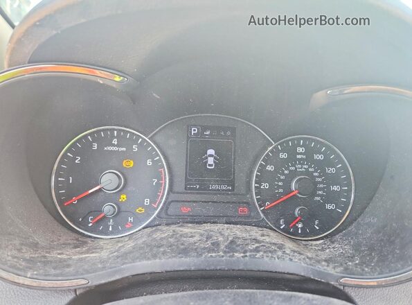 3KPFL4A77JE263275 2018 KIA FORTE Gray Widok zestawu wskaźników