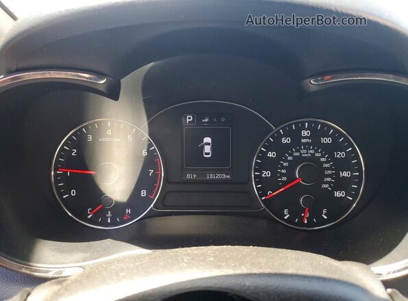 3KPFL4A79HE005723 2017 KIA FORTE Brown Widok zestawu wskaźników