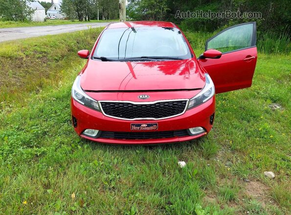 3KPFL4A7XHE135395 2017 KIA FORTE Burgundy Widok z przodu