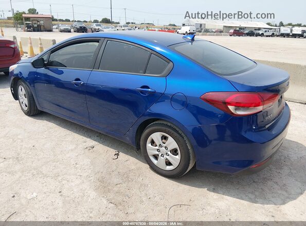 3KPFL4A7XJE193965 2018 KIA FORTE Blue Tył lewy