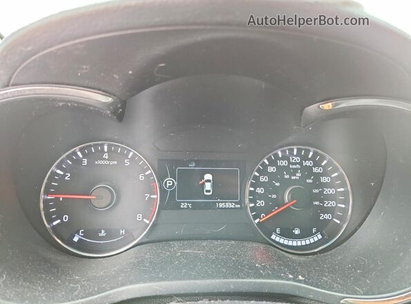 3KPFL4A88HE091003 2017 KIA FORTE White Вид щитка приладів