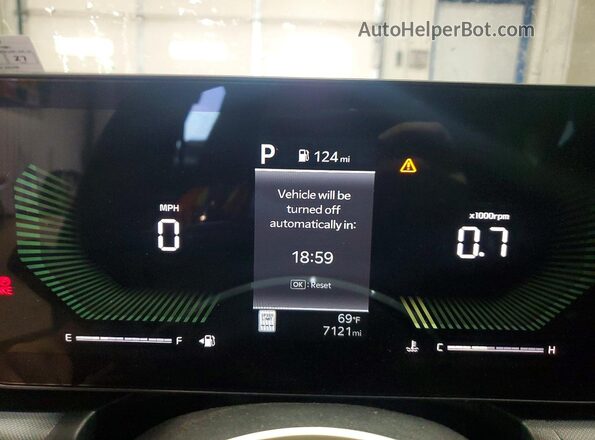 3KPFT4DE0SE128487 2025 KIA K4 Blue Vista del cuadro de instrumentos