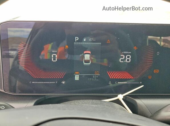 3KPFT4DE0SE145564 2025 KIA K4 White Instrument cluster view