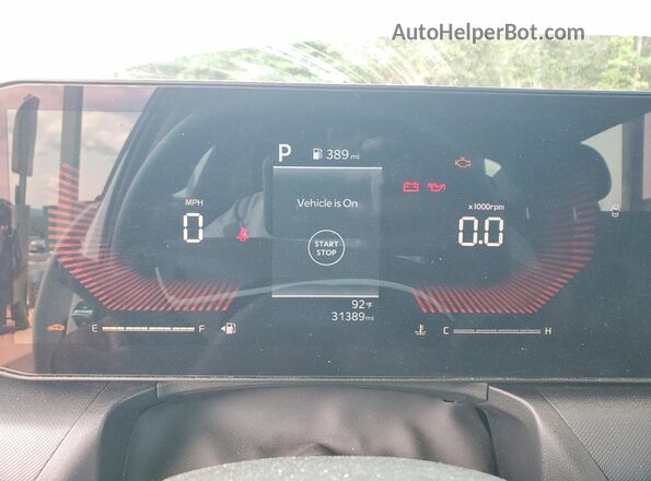 3KPFT4DE1SE132841 2025 KIA K4 White Instrument cluster view