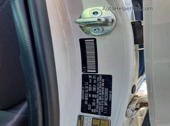 3KPFT4DE2SE083262 2025 KIA K4 White Engine compartment view