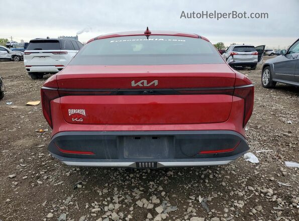 3KPFT4DE3SE091323 2025 KIA K4 Red უკანა ხედი