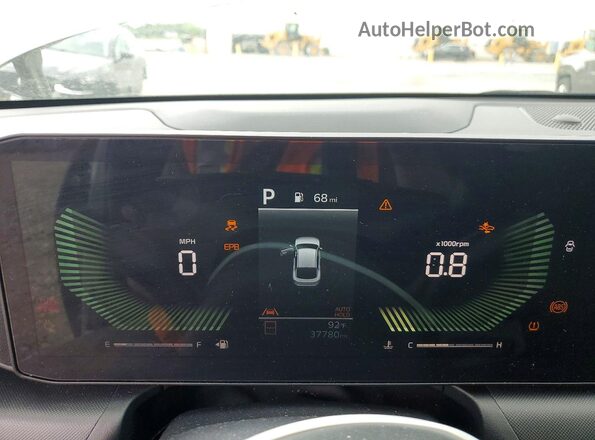 3KPFT4DE4SE028618 2025 KIA K4 Gray ხელსაწყოთა პანელის ხედი