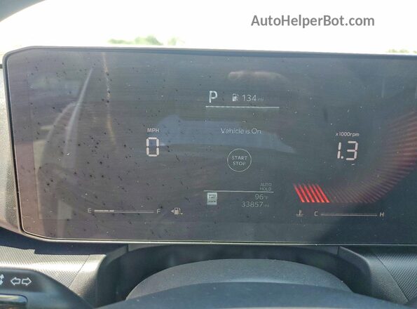 3KPFT4DE4SE078595 2025 KIA K4 White Instrument cluster view
