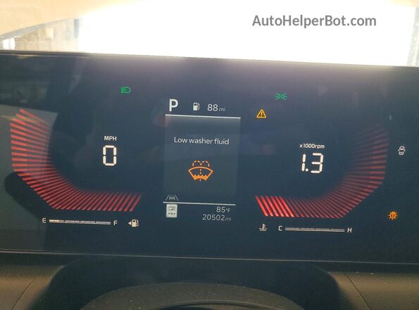 3KPFT4DE5SE148170 2025 KIA K4 White Instrument cluster view