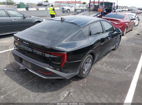 3KPFT4DE6SE239478 2025 KIA K4 Black უკანა მარჯვენა