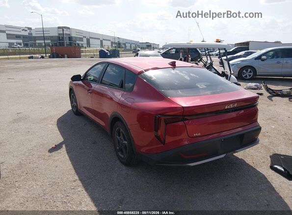 3KPFT4DE7SE006404 2025 KIA K4 Red Rear left