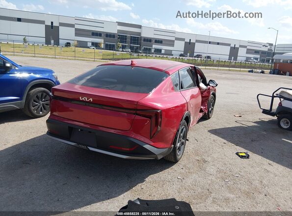 3KPFT4DE7SE006404 2025 KIA K4 Red Rear right