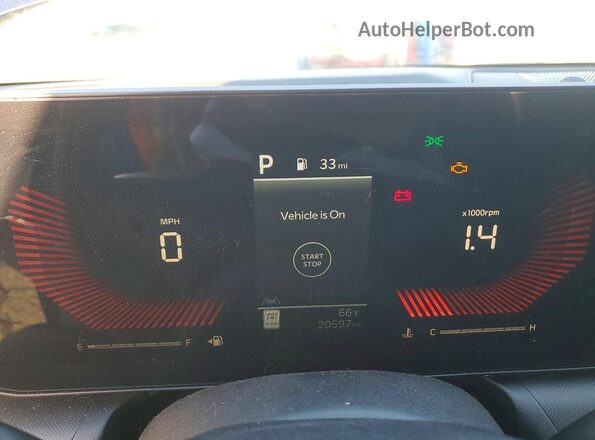 3KPFT4DE7SE110522 2025 KIA K4 Blue Instrument cluster view