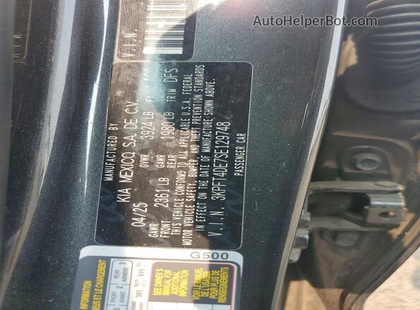 3KPFT4DE7SE129748 2025 KIA K4 Серый Вид подкапотного пространства