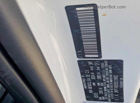 3KPFT4DE8SE119682 2025 KIA K4 White Engine compartment view
