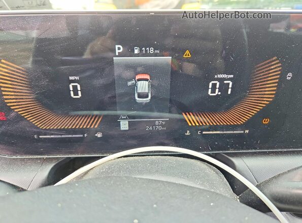 3KPFT4DE9SE214266 2025 KIA K4 White Вид щитка приладів