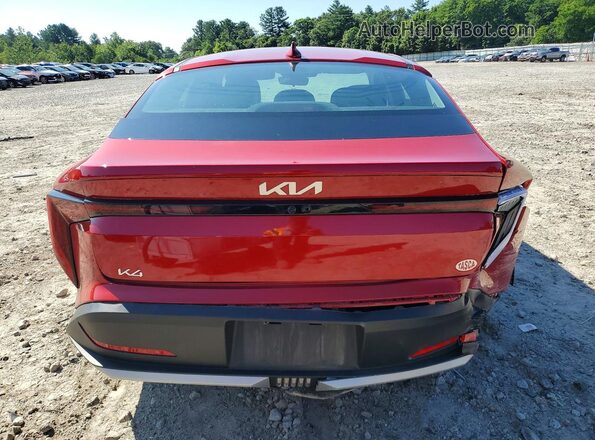 3KPFT4DEXSE006655 2025 KIA K4 Red Rear view