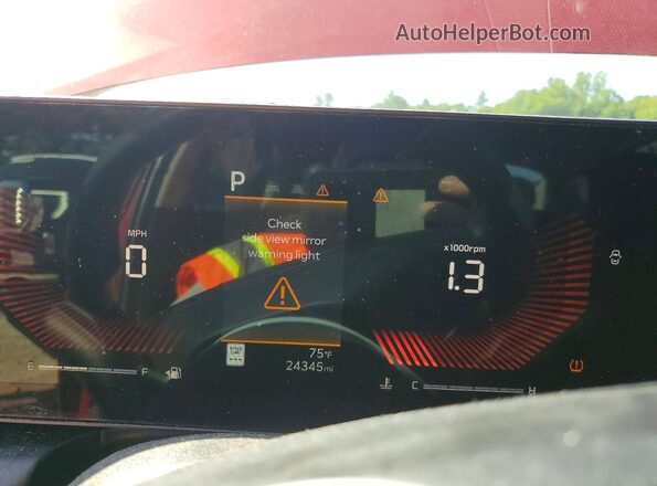 3KPFT4DEXSE006655 2025 KIA K4 Red Instrument cluster view