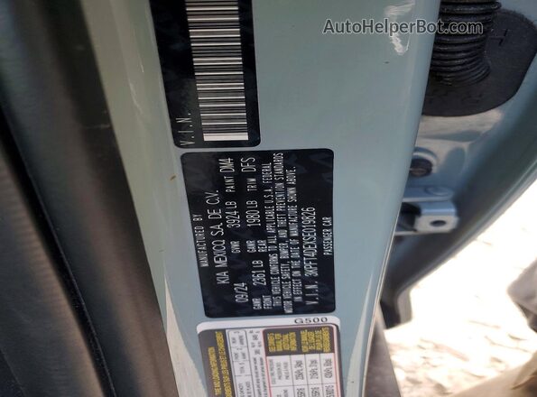 3KPFT4DEXSE019826 2025 KIA K4 Turquoise ძრავის განყოფილების ხედი