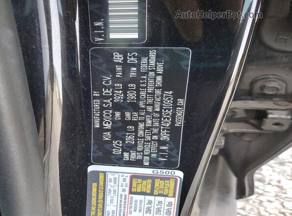 3KPFT4DEXSE109574 2025 KIA K4 Black Engine compartment view