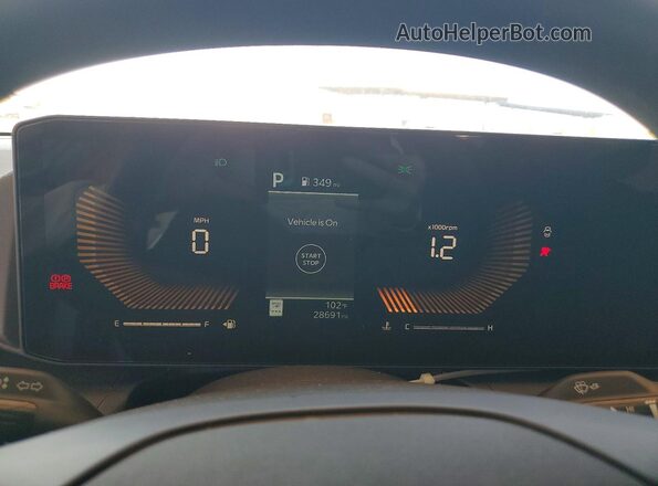 3KPFT4DEXSE110806 2025 KIA K4 White Vista del cuadro de instrumentos
