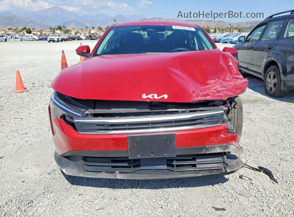 3KPFT4DEXSE197932 2025 KIA K4 Red Vista frontal