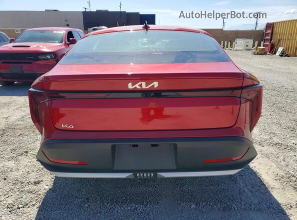 3KPFT4DEXSE197932 2025 KIA K4 Red Vista trasera