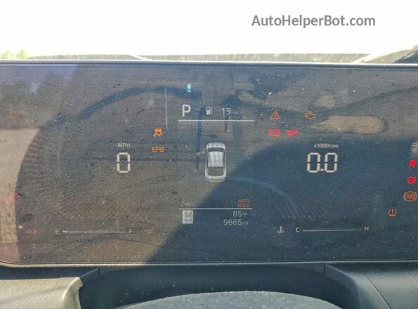 3KPFT4DEXSE249673 2025 KIA K4 Gray Instrument cluster view