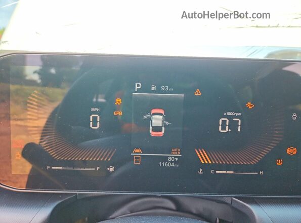 3KPFT4DEXTE251845 2026 KIA K4 Blue ხელსაწყოთა პანელის ხედი