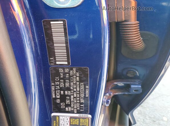 3KPFT4DEXTE260674 2026 KIA K4 Blue Vista del compartimento del motor