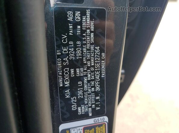 3KPFU4DE1SE127264 2025 KIA K4 Gray ძრავის განყოფილების ხედი