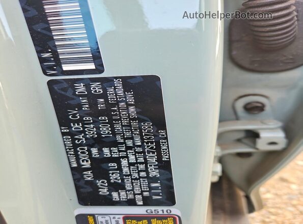 3KPFU4DE7SE137586 2025 KIA K4 Green Engine compartment view
