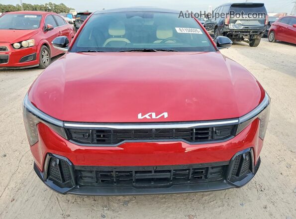 3KPFW4DC6SE234948 2025 KIA K4 Red Vista frontal