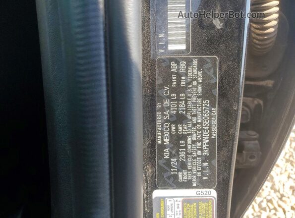 3KPFW4DE4SE065725 2025 KIA K4 Black ძრავის განყოფილების ხედი
