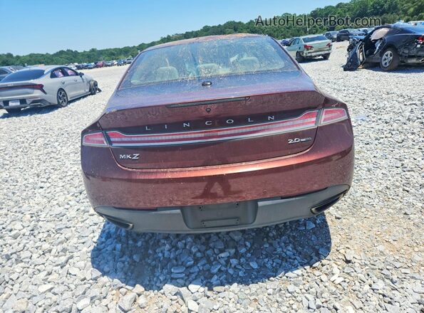3LN6L2G90GR623254 2016 LINCOLN MKZ Burgundy Vista trasera