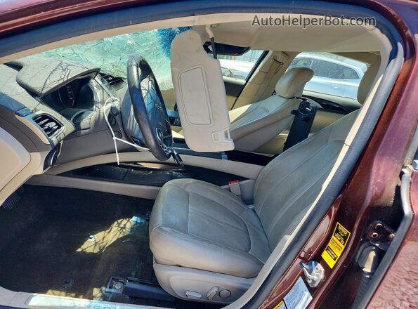 3LN6L2G90GR623254 2016 LINCOLN MKZ Burgundy Vista interior delantera