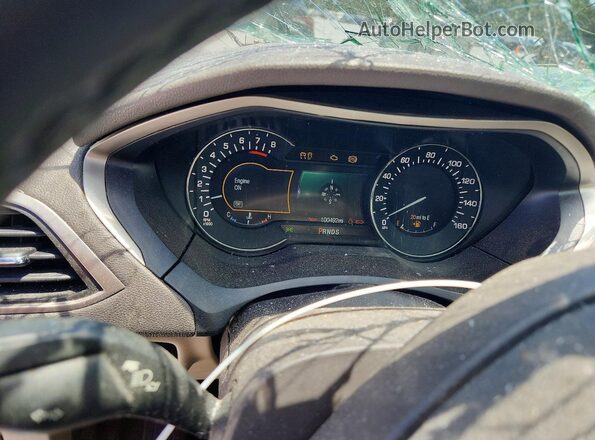 3LN6L2G90GR623254 2016 LINCOLN MKZ Burgundy Vista del cuadro de instrumentos