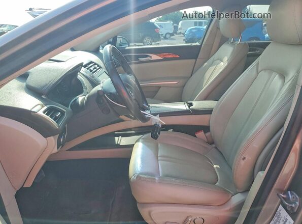 3LN6L2G95GR606188 2016 LINCOLN MKZ Tan Front interior view