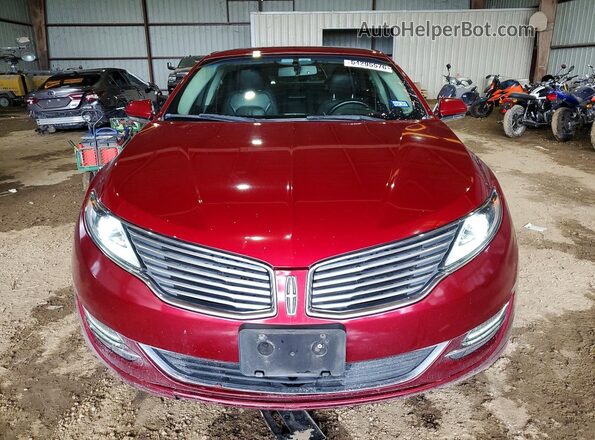 3LN6L2G97GR629133 2016 LINCOLN MKZ Red წინა ხედი