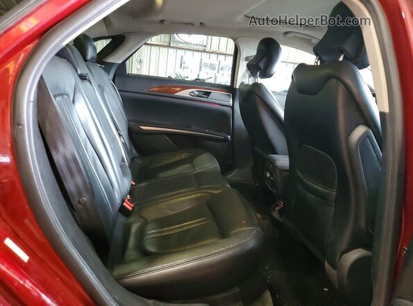 3LN6L2G97GR629133 2016 LINCOLN MKZ Red უკანა სავარძლების ხედი