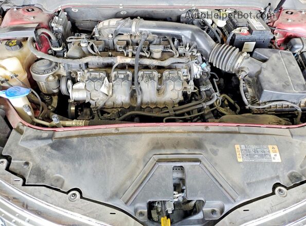 3LN6L2G97GR629133 2016 LINCOLN MKZ Red უკანა სალონის ხედი