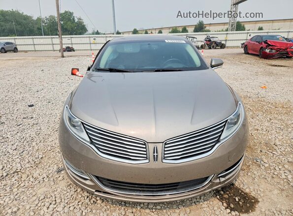 3LN6L2G99GR600233 2016 LINCOLN MKZ Tan Vista frontal